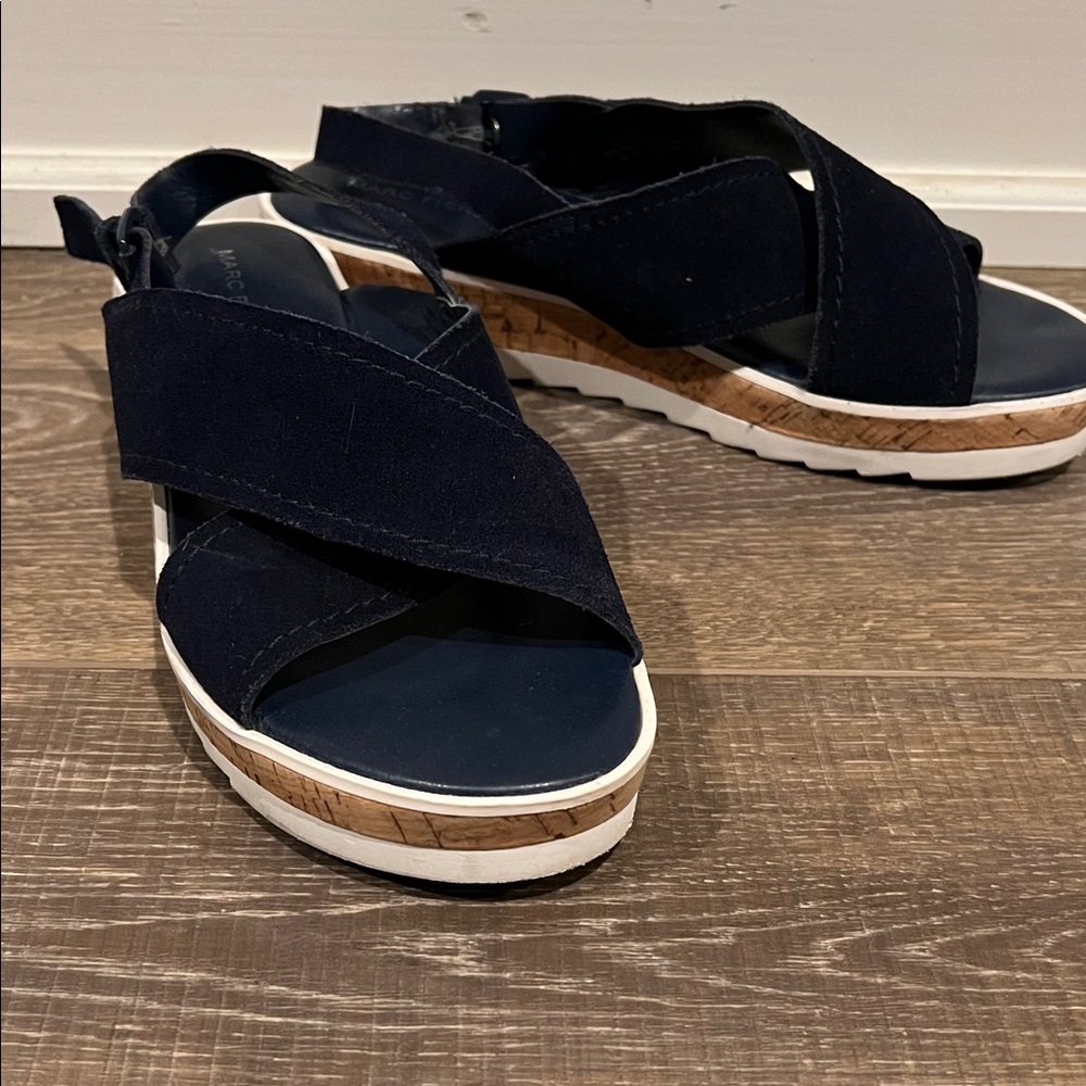 Marc Fisher Women's Navy blue suede Sandals
